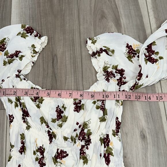 Reformation Amerana floral print crop top blouse size small - Picture 7 of 7